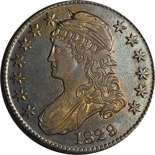 1829 Capped Bust half dollar